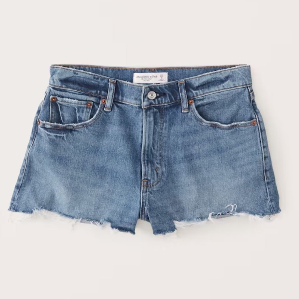 Abercrombie Curve Love Mid Rise Mom Short